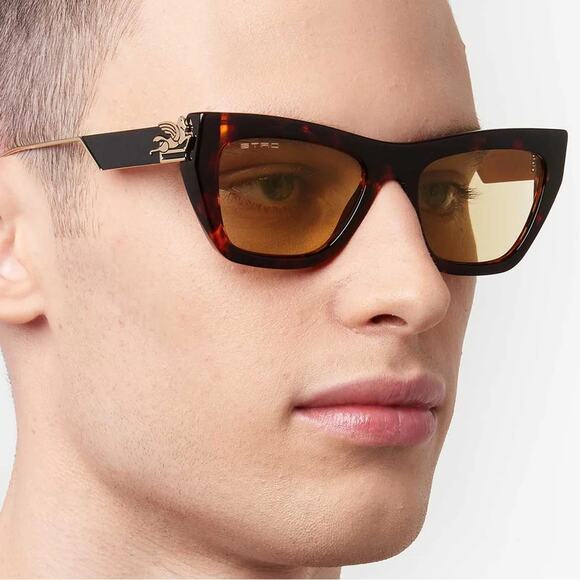 New! Etro ETRO0028/S 0086HO Elegant Havana Cat-Eye Sunglasses, Authentic main image 6